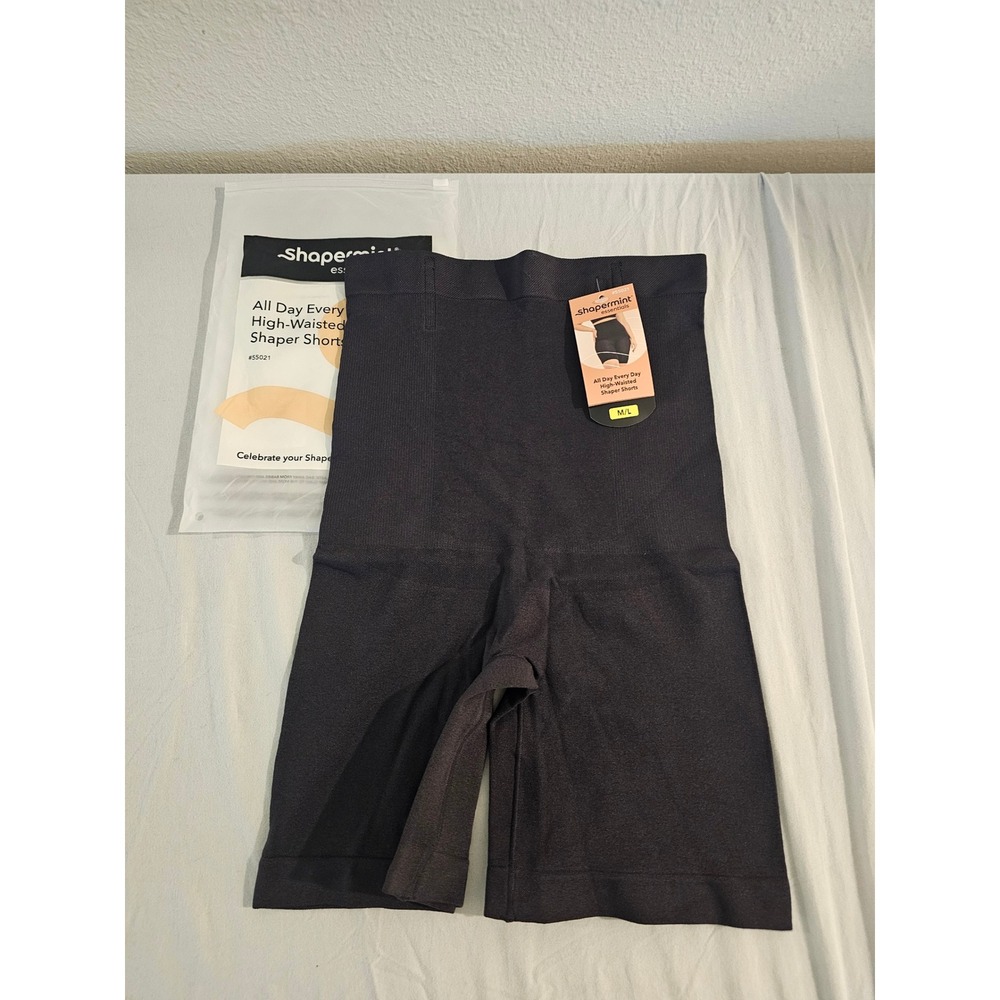 Shapermint Essentials All Every Day High-Waisted Shaper Shorts Black M/L 55021